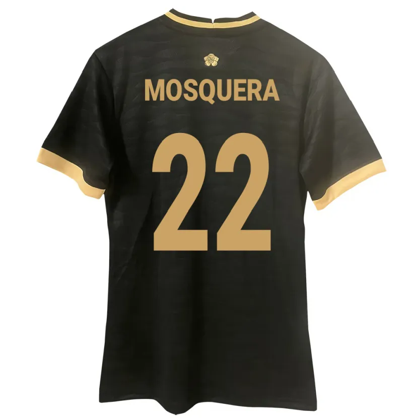 Danxen Kobiety Panama Orlando Mosquera #22 Czarny Wyjazdowa Koszulka 24-26 Koszulki Klubowe