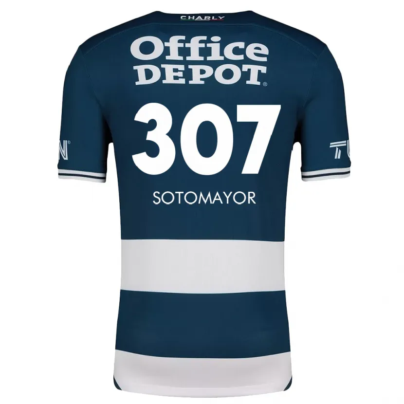 Danxen Dzieci Jacob Sotomayor #307 Niebiesko Biały Domowa Koszulka 2024/25 Koszulki Klubowe