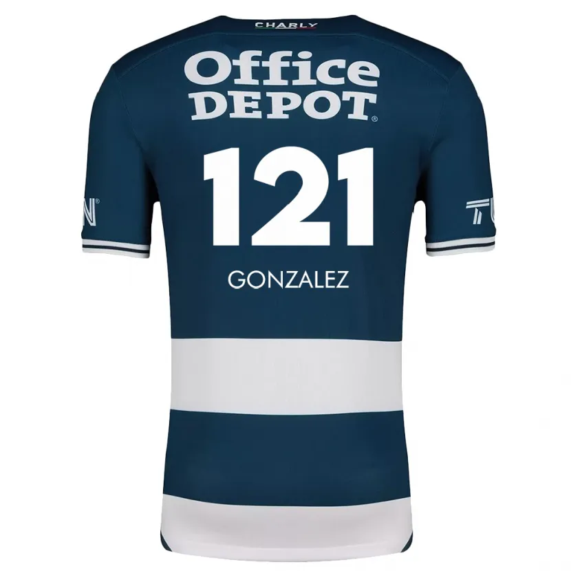 Danxen Dzieci Cristian González #121 Niebiesko Biały Domowa Koszulka 2024/25 Koszulki Klubowe