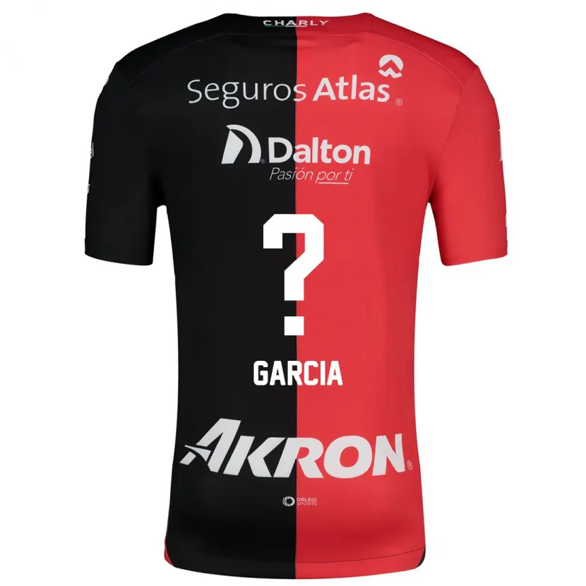 Danxen Dzieci Ángel García #0 Czerwony Czarny Domowa Koszulka 2024/25 Koszulki Klubowe
