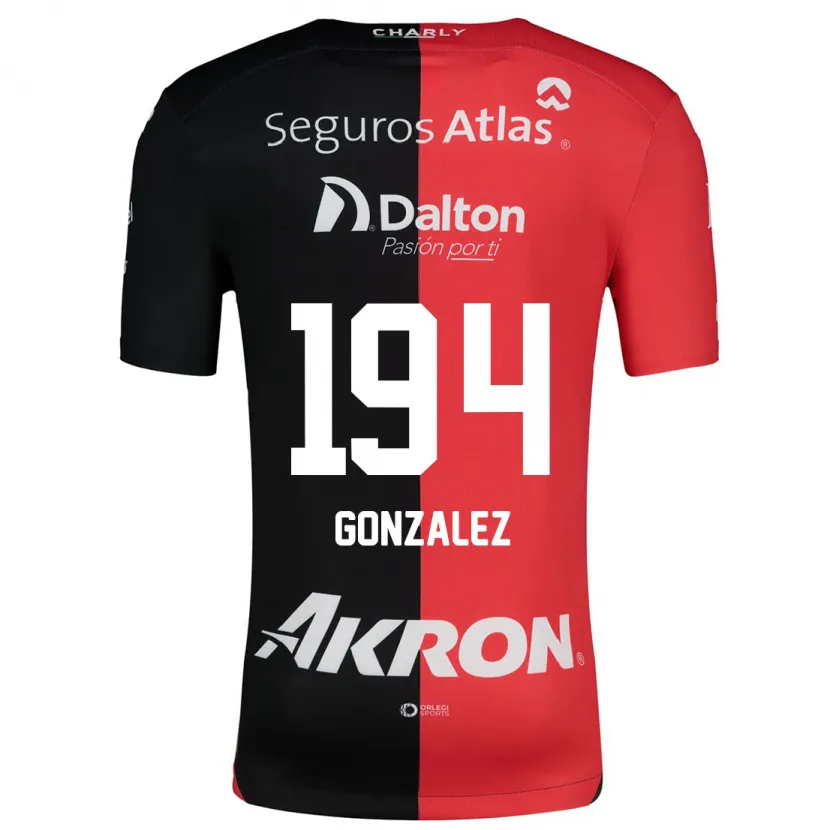 Danxen Dzieci Andrés González #194 Czerwony Czarny Domowa Koszulka 2024/25 Koszulki Klubowe