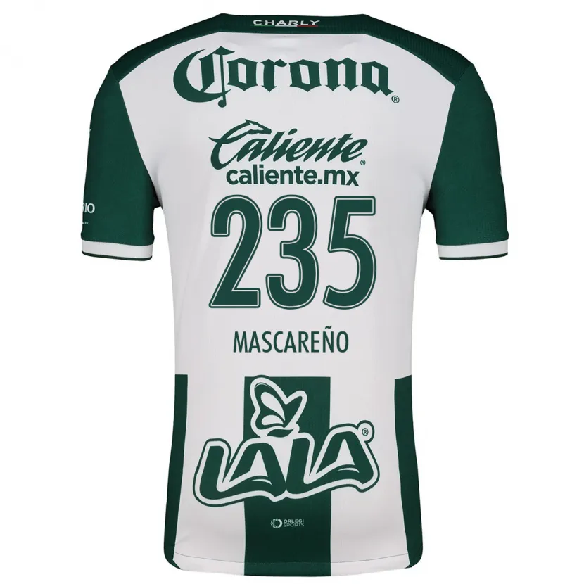 Danxen Dzieci Luis Mascareño #235 Zielony Biały Domowa Koszulka 2024/25 Koszulki Klubowe