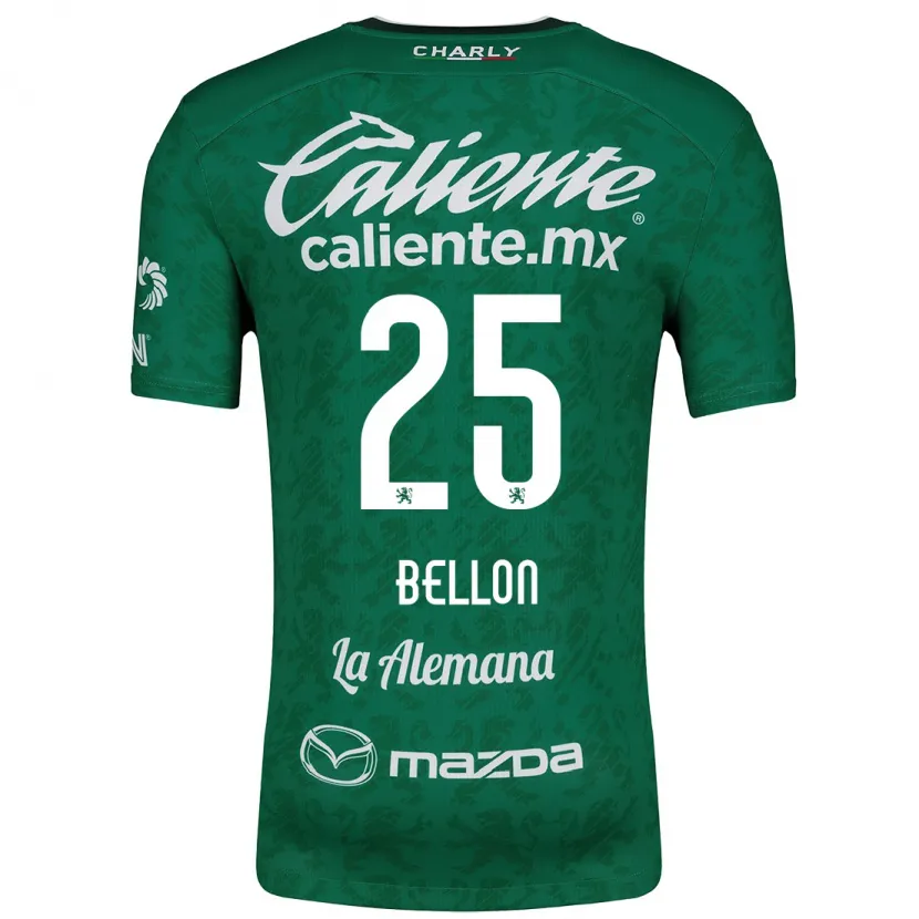Danxen Dzieci Paul Bellón #25 Zielony Biały Domowa Koszulka 2024/25 Koszulki Klubowe