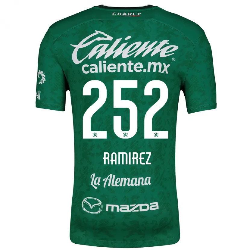 Danxen Dzieci Luis Ramírez #252 Zielony Biały Domowa Koszulka 2024/25 Koszulki Klubowe