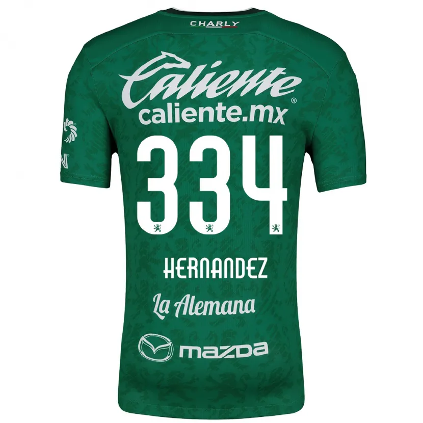 Danxen Dzieci Alan Hernández #334 Zielony Biały Domowa Koszulka 2024/25 Koszulki Klubowe