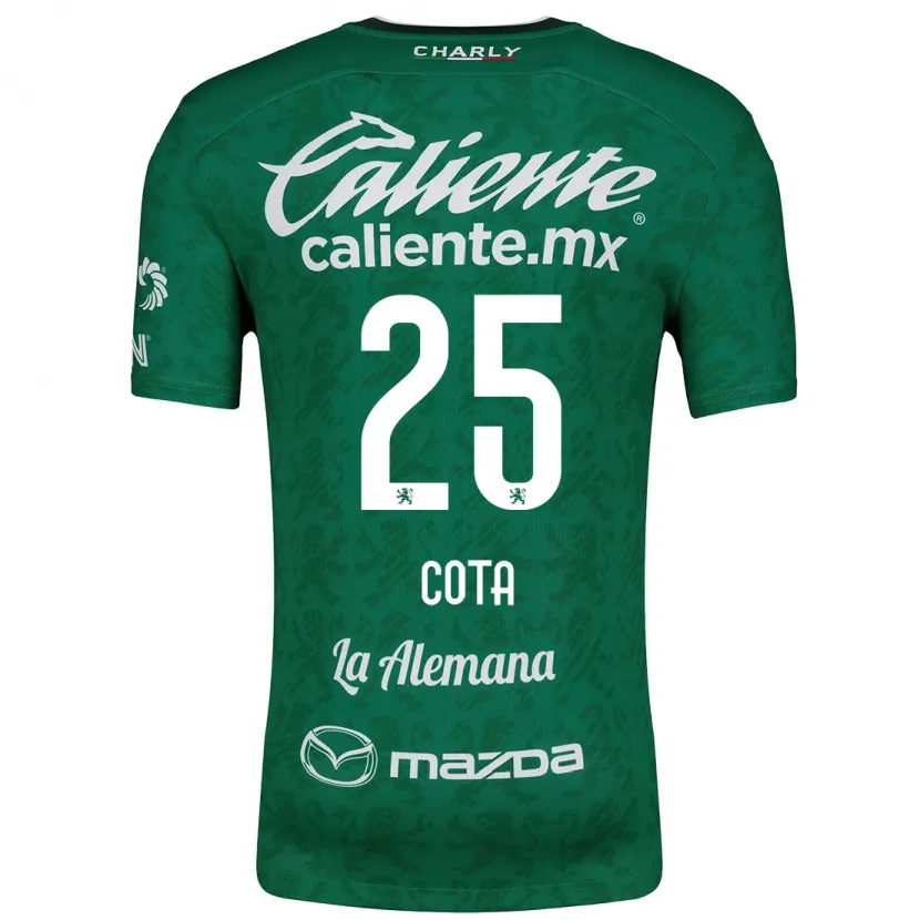 Danxen Dzieci Renatta Cota #25 Zielony Biały Domowa Koszulka 2024/25 Koszulki Klubowe