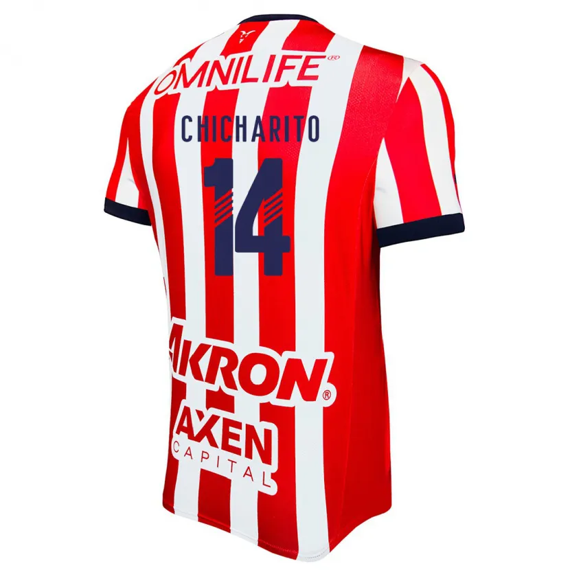 Danxen Dzieci Chicharito #14 Czerwony Biały Niebieski Domowa Koszulka 2024/25 Koszulki Klubowe