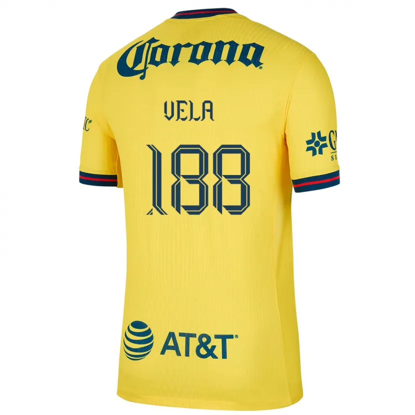 Danxen Dzieci Christo Vela #188 Yellow Blue Domowa Koszulka 2024/25 Koszulki Klubowe