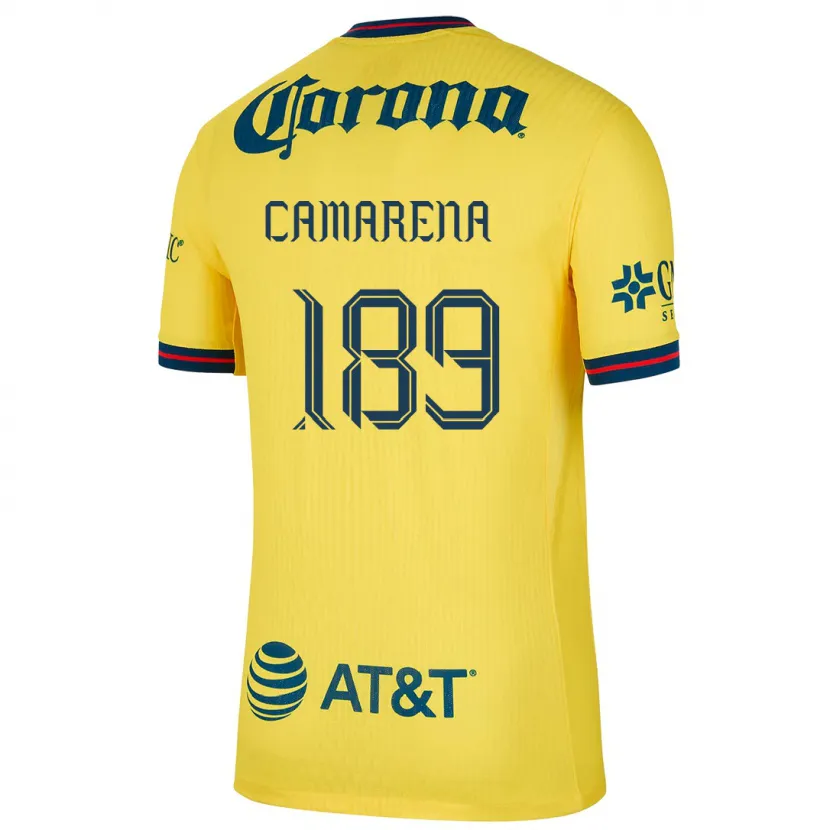 Danxen Dzieci Luis Camarena #189 Yellow Blue Domowa Koszulka 2024/25 Koszulki Klubowe