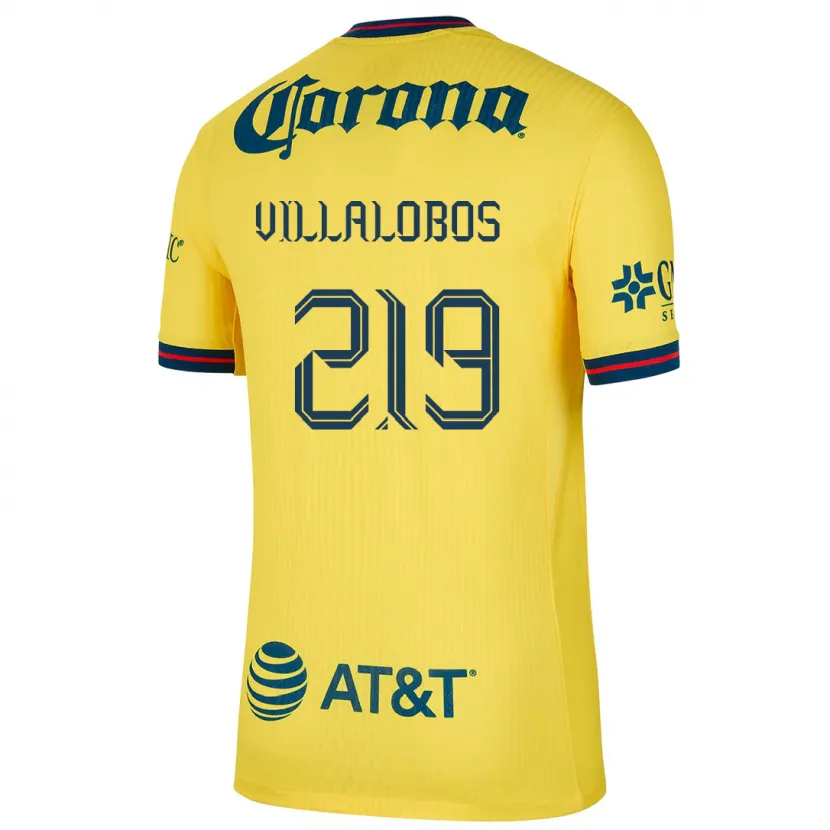 Danxen Dzieci Patricio Villalobos #219 Yellow Blue Domowa Koszulka 2024/25 Koszulki Klubowe