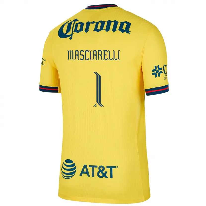 Danxen Dzieci Renata Masciarelli #1 Yellow Blue Domowa Koszulka 2024/25 Koszulki Klubowe