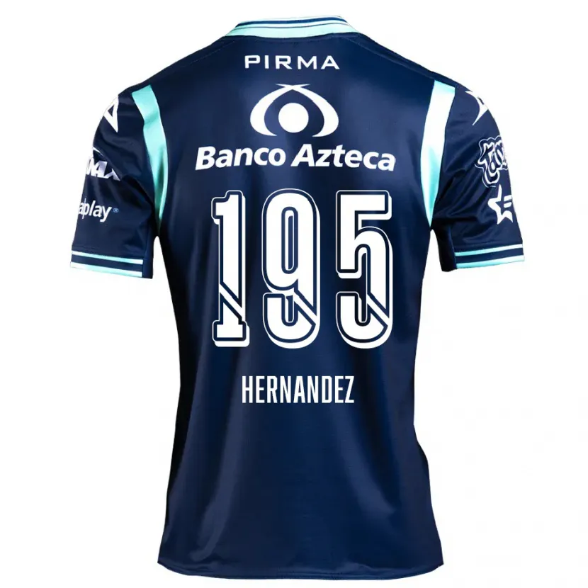 Danxen Dzieci Daniel Hernández #195 Ciemnoniebieski Wyjazdowa Koszulka 2024/25 Koszulki Klubowe