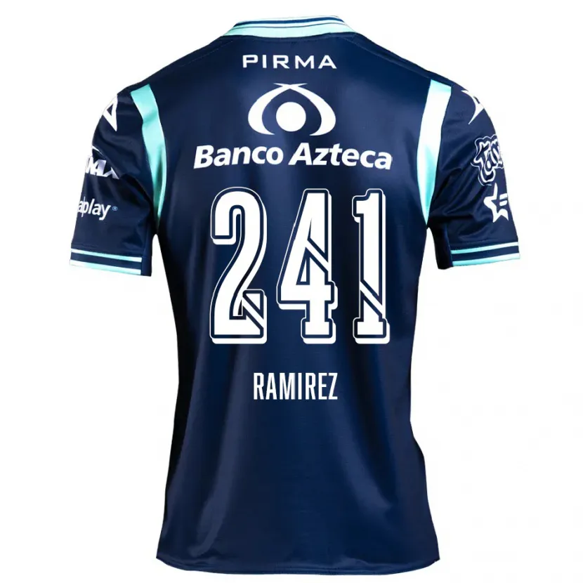 Danxen Dzieci Eduardo Ramírez #241 Ciemnoniebieski Wyjazdowa Koszulka 2024/25 Koszulki Klubowe