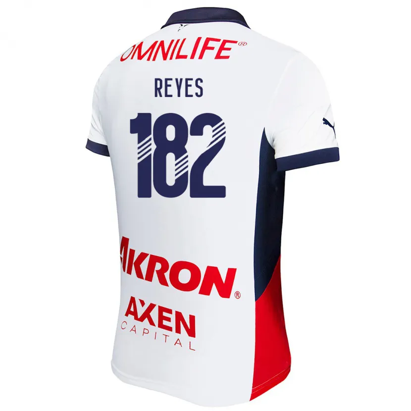 Danxen Dzieci Mauricio Reyes #182 Biały Żółty Niebieski Wyjazdowa Koszulka 2024/25 Koszulki Klubowe