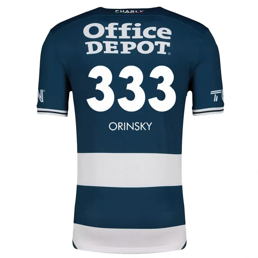 Danxen Męski Edson Orinsky #333 Niebiesko Biały Domowa Koszulka 2024/25 Koszulki Klubowe