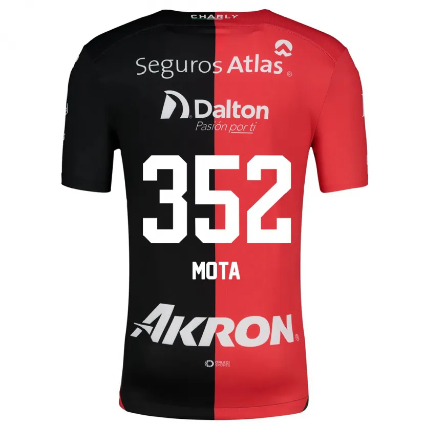 Danxen Męski Noé Mota #352 Czerwony Czarny Domowa Koszulka 2024/25 Koszulki Klubowe