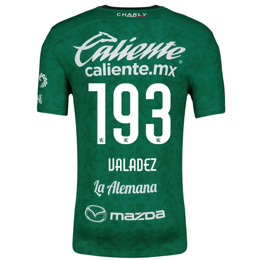 Danxen Męski Luis Valadez #193 Zielony Biały Domowa Koszulka 2024/25 Koszulki Klubowe