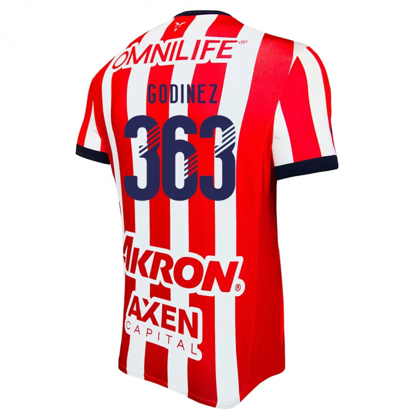 Danxen Męski André Godinez #363 Czerwony Biały Niebieski Domowa Koszulka 2024/25 Koszulki Klubowe