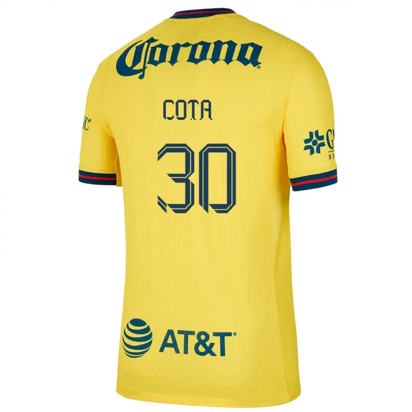 Danxen Męski Rodolfo Cota #30 Yellow Blue Domowa Koszulka 2024/25 Koszulki Klubowe