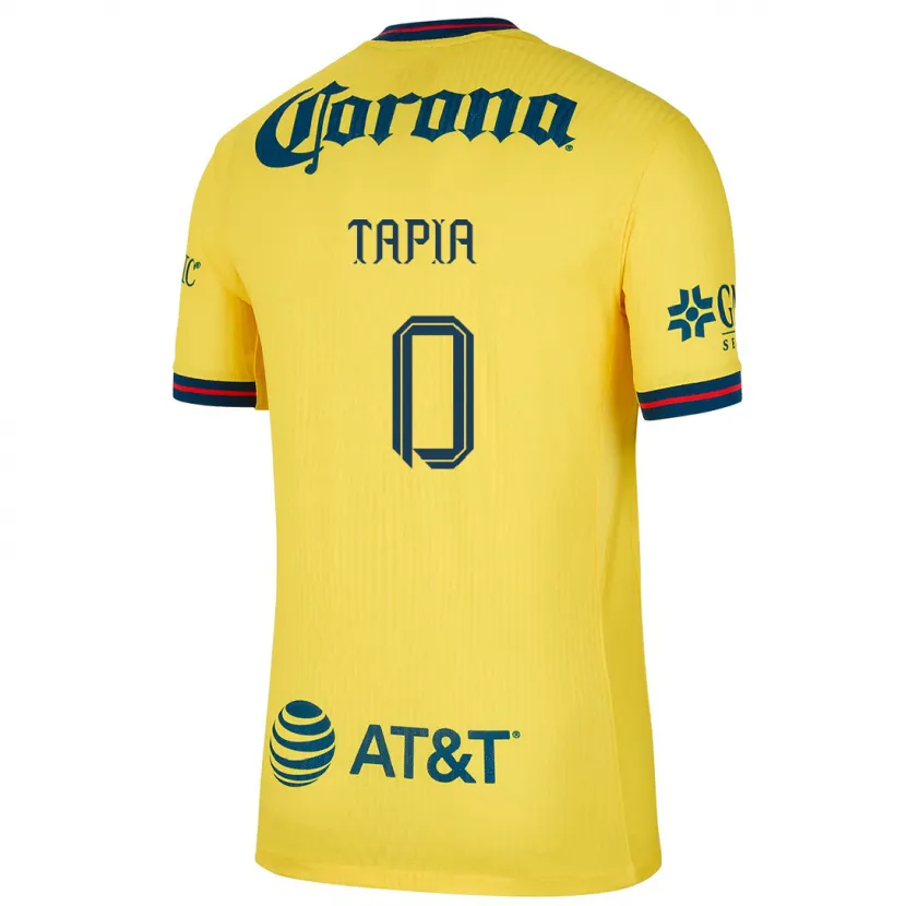 Danxen Męski Leonardo Tapia #0 Yellow Blue Domowa Koszulka 2024/25 Koszulki Klubowe