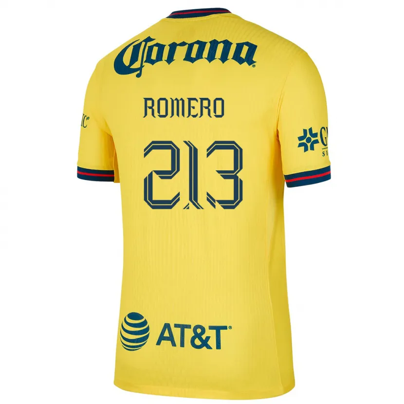 Danxen Męski Axel Romero #213 Yellow Blue Domowa Koszulka 2024/25 Koszulki Klubowe