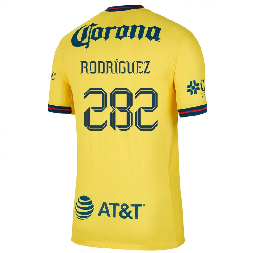 Danxen Męski Francisco Rodríguez #282 Yellow Blue Domowa Koszulka 2024/25 Koszulki Klubowe
