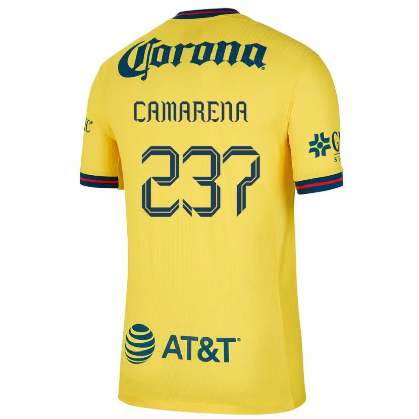Danxen Męski Santiago Camarena #237 Yellow Blue Domowa Koszulka 2024/25 Koszulki Klubowe