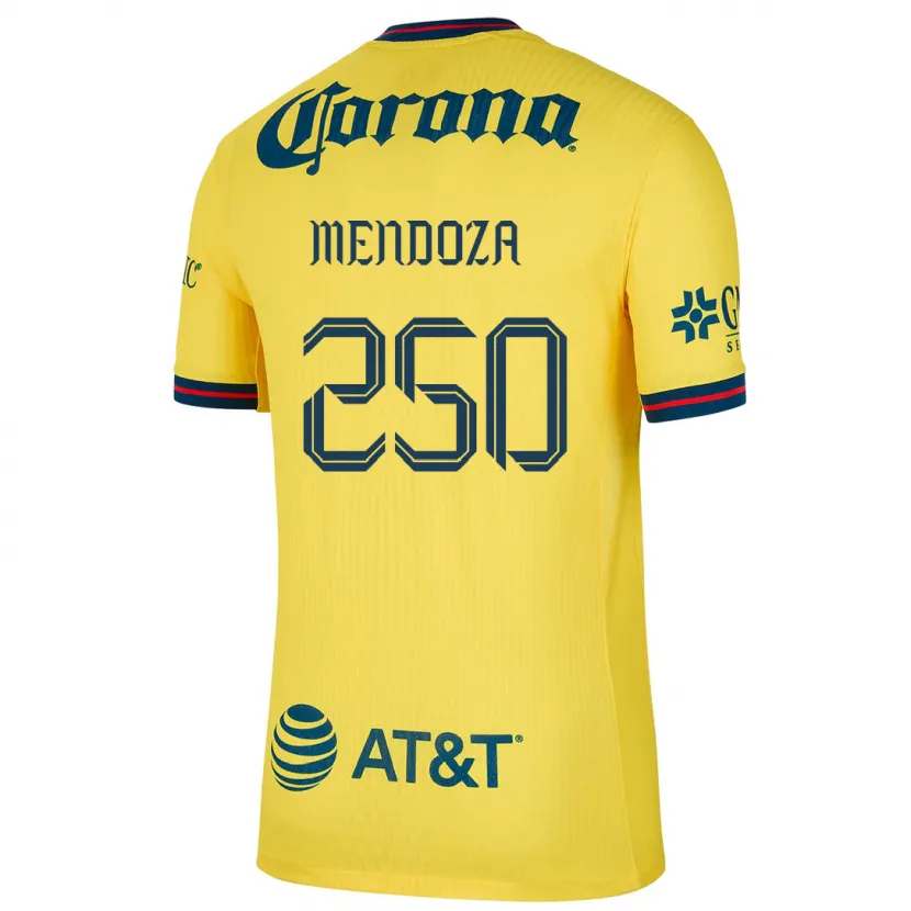 Danxen Męski Luis Mendoza #250 Yellow Blue Domowa Koszulka 2024/25 Koszulki Klubowe