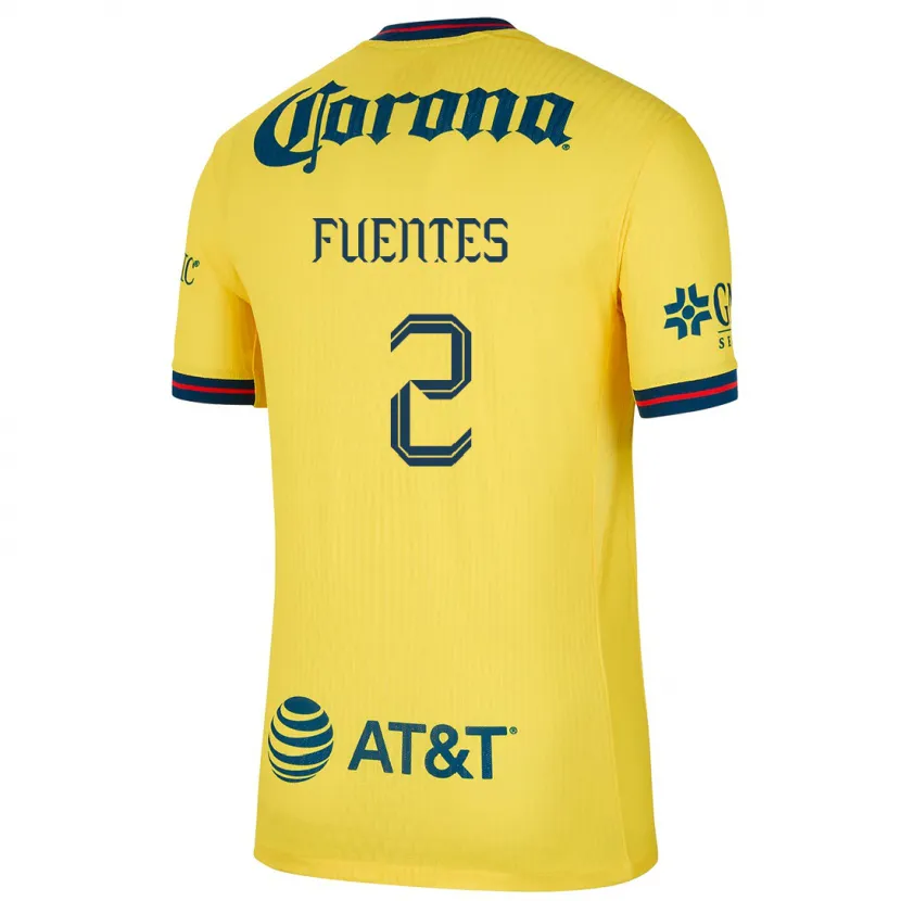 Danxen Męski Luis Fuentes #2 Yellow Blue Domowa Koszulka 2024/25 Koszulki Klubowe