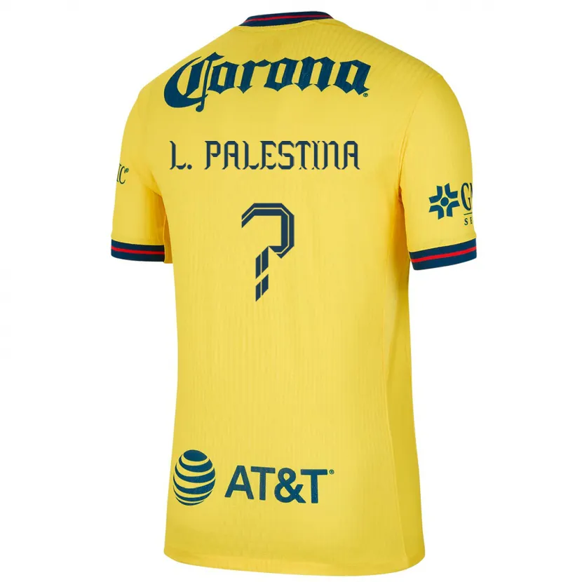 Danxen Męski Leonardo Palestina #0 Yellow Blue Domowa Koszulka 2024/25 Koszulki Klubowe