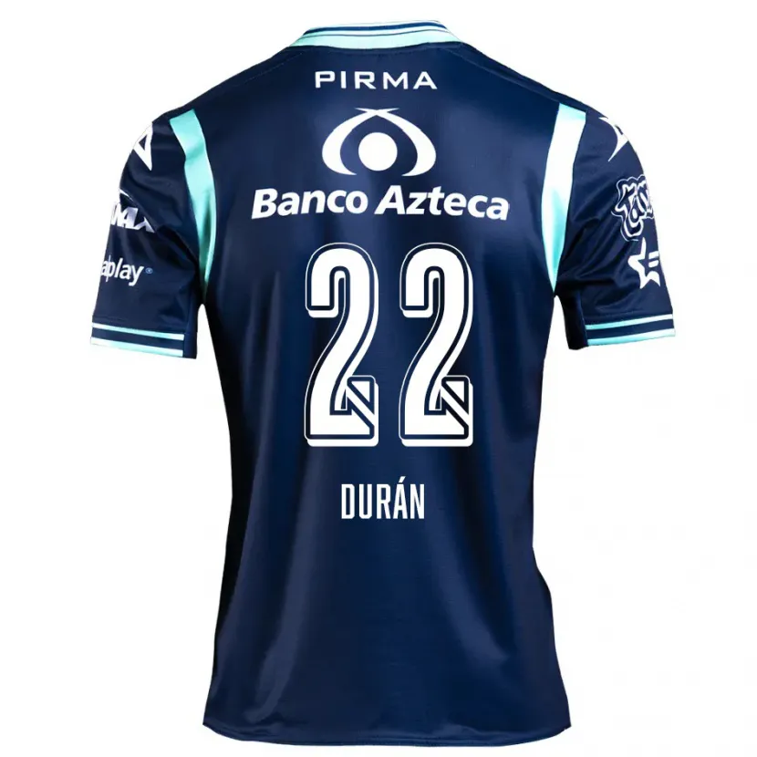 Danxen Męski Rafael Durán #22 Ciemnoniebieski Wyjazdowa Koszulka 2024/25 Koszulki Klubowe
