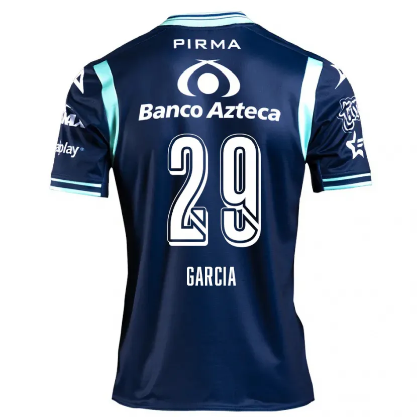Danxen Męski Emiliano García #29 Ciemnoniebieski Wyjazdowa Koszulka 2024/25 Koszulki Klubowe