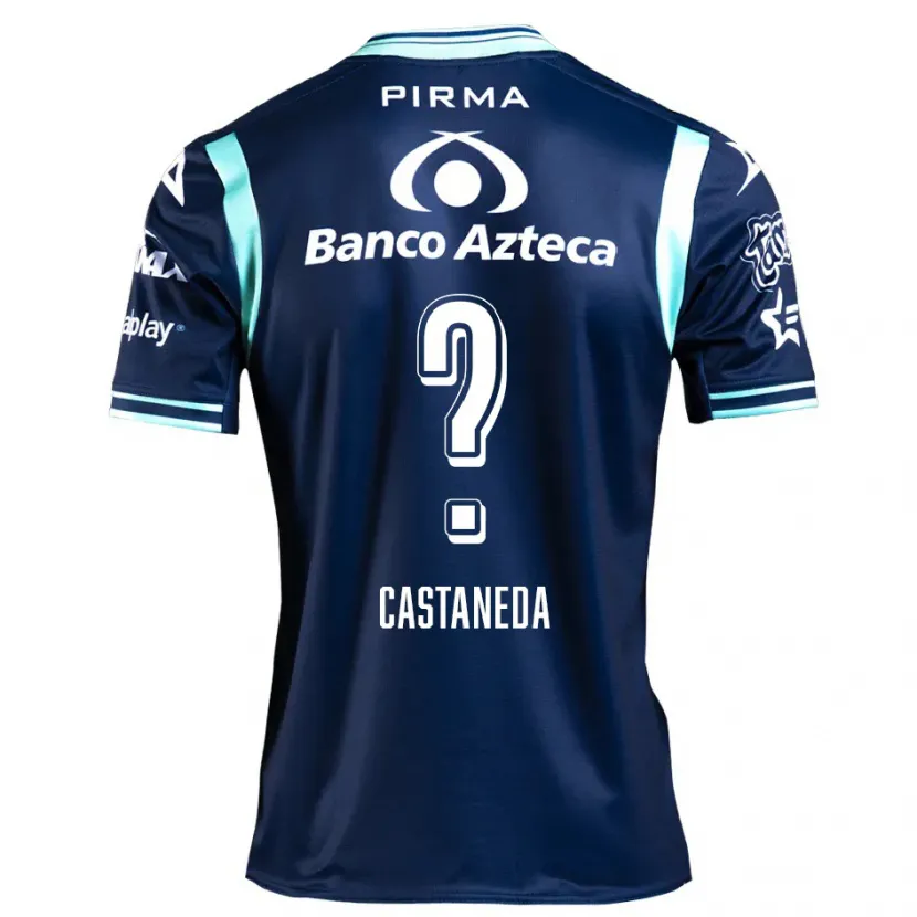 Danxen Męski Christian Castañeda #0 Ciemnoniebieski Wyjazdowa Koszulka 2024/25 Koszulki Klubowe