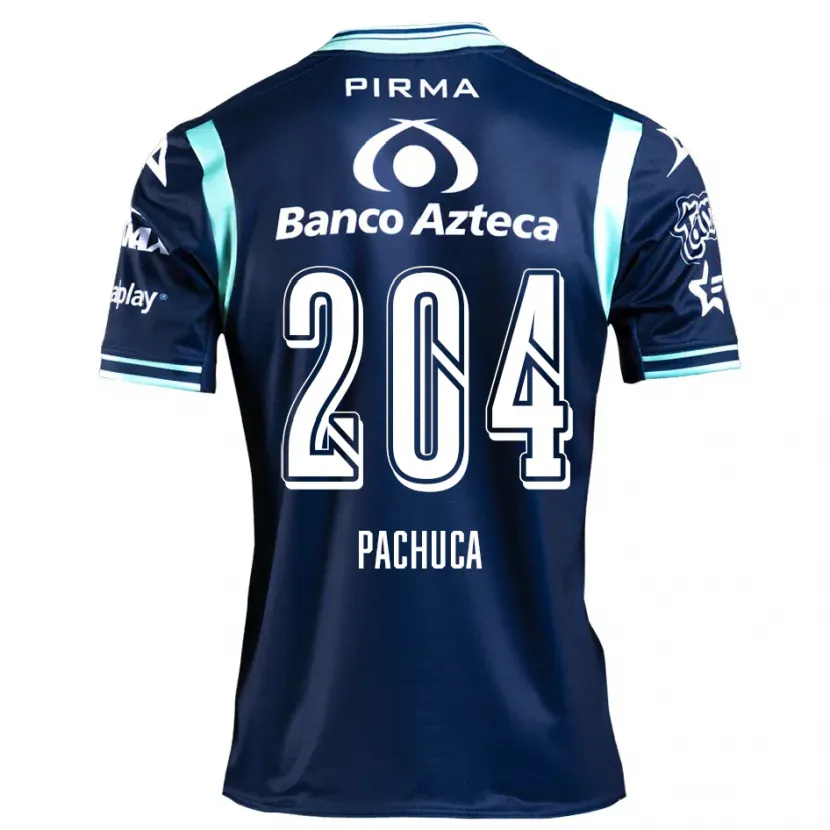 Danxen Męski José Pachuca #204 Ciemnoniebieski Wyjazdowa Koszulka 2024/25 Koszulki Klubowe