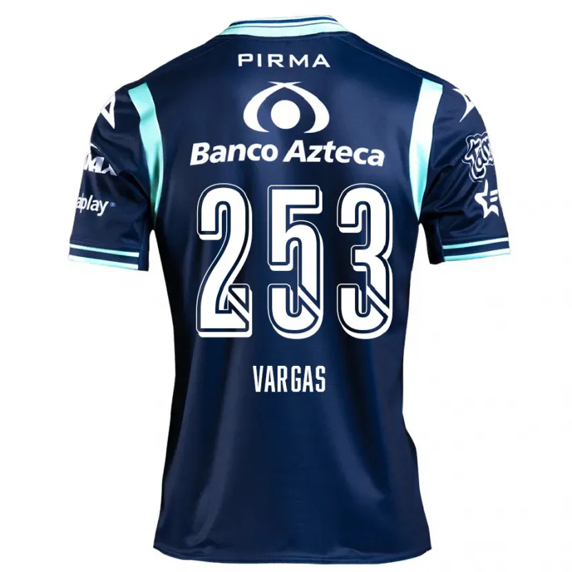 Danxen Męski Edwin Vargas #253 Ciemnoniebieski Wyjazdowa Koszulka 2024/25 Koszulki Klubowe