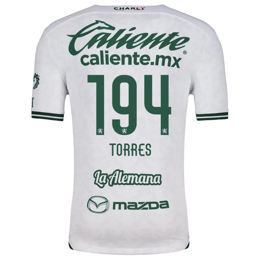 Danxen Męski Erick Torres #194 Biały Zielony Wyjazdowa Koszulka 2024/25 Koszulki Klubowe