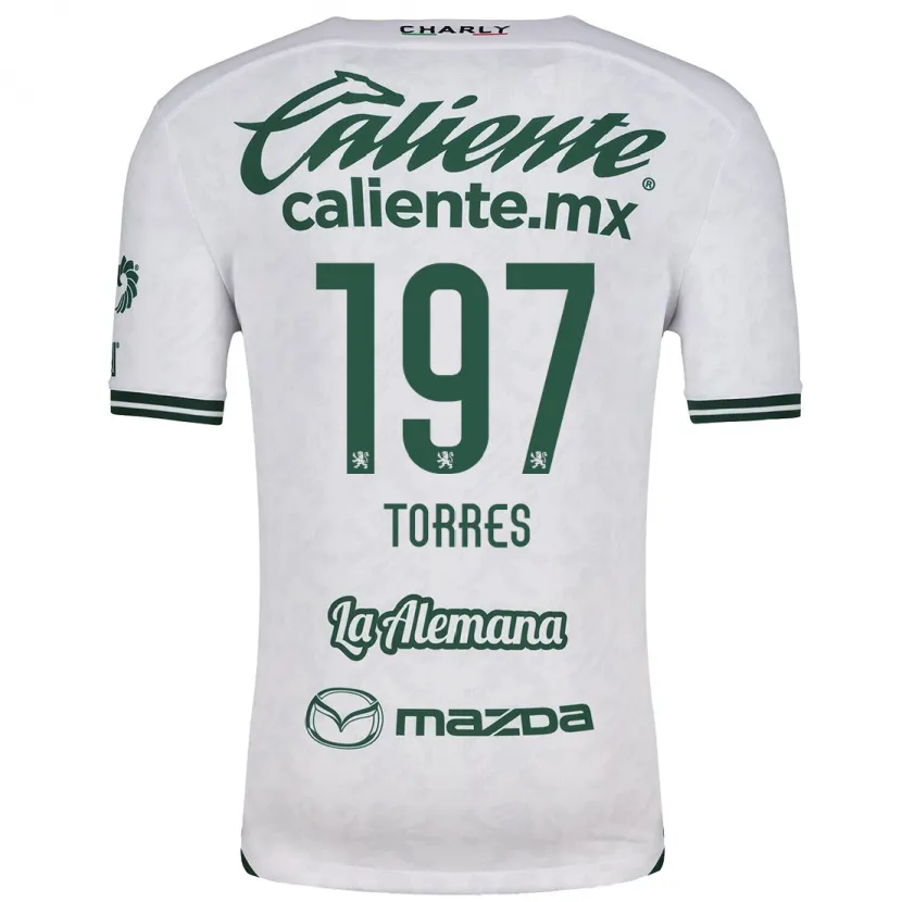 Danxen Męski Erick Torres #197 Biały Zielony Wyjazdowa Koszulka 2024/25 Koszulki Klubowe
