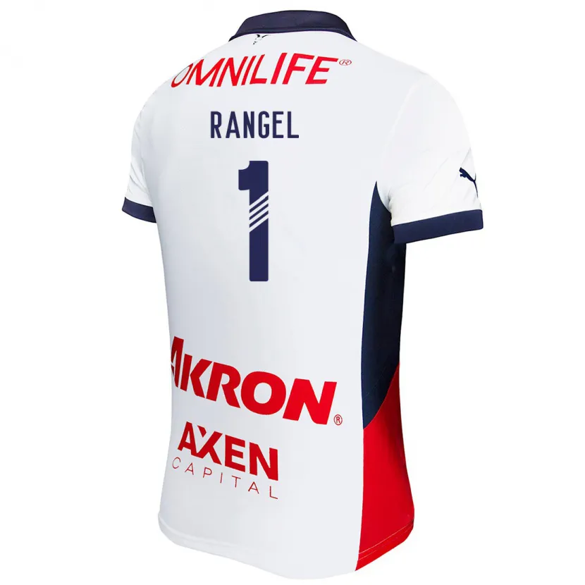 Danxen Męski Raúl Rangel #1 Biały Żółty Niebieski Wyjazdowa Koszulka 2024/25 Koszulki Klubowe