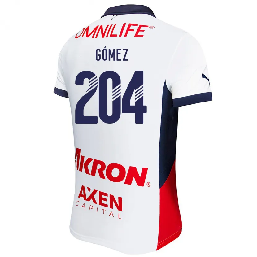 Danxen Męski Luis Gómez #204 Biały Żółty Niebieski Wyjazdowa Koszulka 2024/25 Koszulki Klubowe