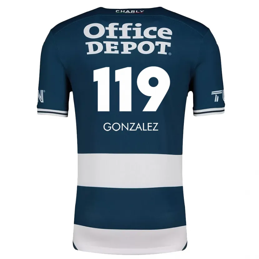 Danxen Kobiety Juan González #119 Niebiesko Biały Domowa Koszulka 2024/25 Koszulki Klubowe