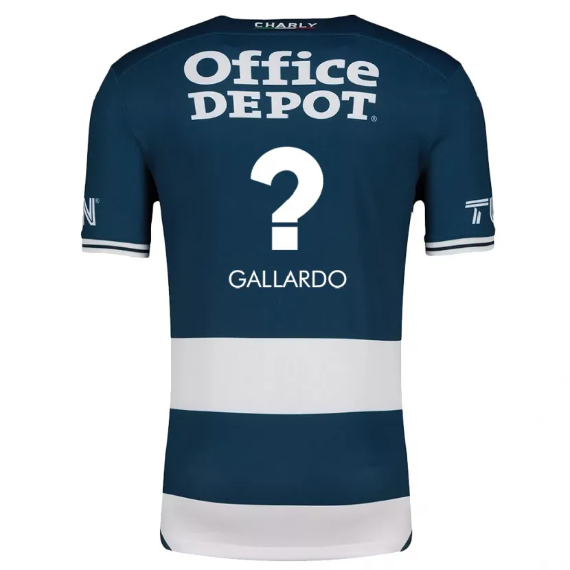 Danxen Kobiety Héctor Gallardo #0 Niebiesko Biały Domowa Koszulka 2024/25 Koszulki Klubowe
