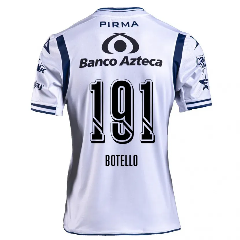 Danxen Kobiety Octavio Botello #191 Biały Granatowy Domowa Koszulka 2024/25 Koszulki Klubowe