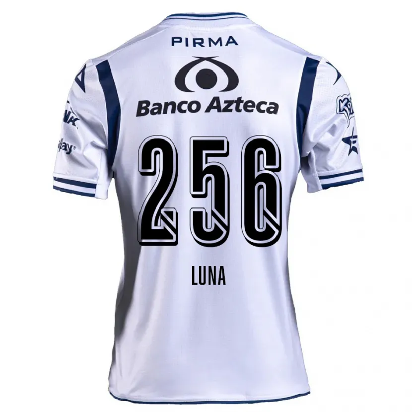 Danxen Kobiety Ángel Luna #256 Biały Granatowy Domowa Koszulka 2024/25 Koszulki Klubowe