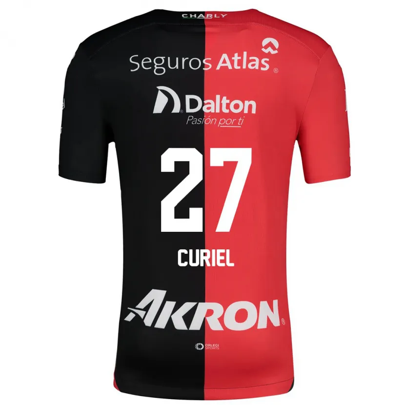 Danxen Kobiety Alexa Curiel #27 Czerwony Czarny Domowa Koszulka 2024/25 Koszulki Klubowe