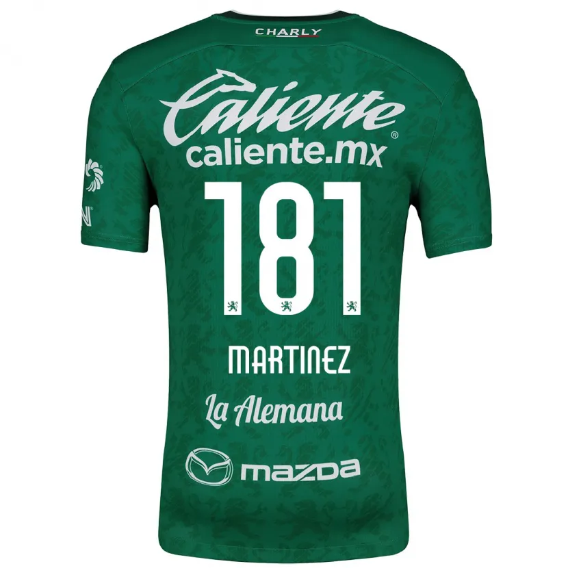 Danxen Kobiety Irving Martínez #181 Zielony Biały Domowa Koszulka 2024/25 Koszulki Klubowe