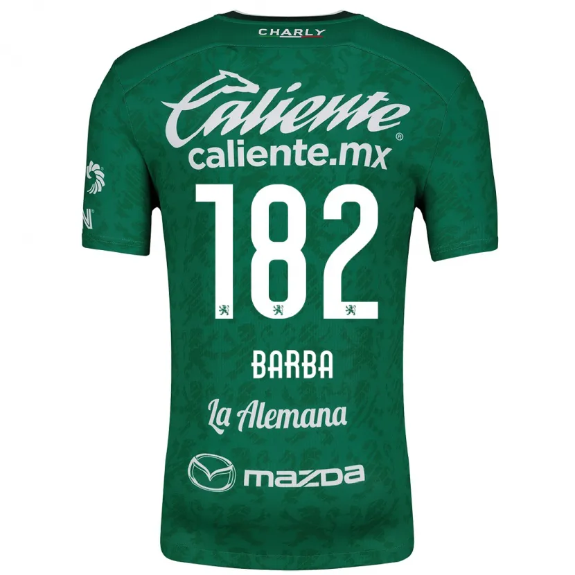Danxen Kobiety Austin Barba #182 Zielony Biały Domowa Koszulka 2024/25 Koszulki Klubowe