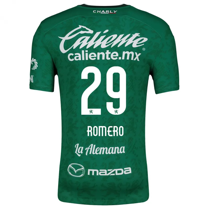 Danxen Kobiety Lucas Romero #29 Zielony Biały Domowa Koszulka 2024/25 Koszulki Klubowe