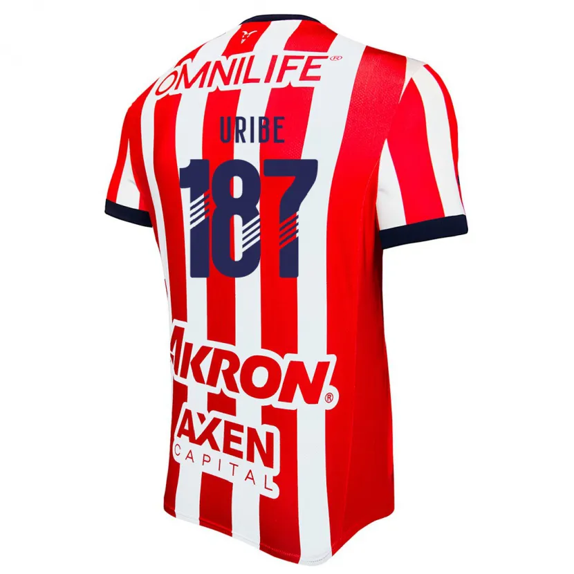 Danxen Kobiety Juan Uribe #187 Czerwony Biały Niebieski Domowa Koszulka 2024/25 Koszulki Klubowe