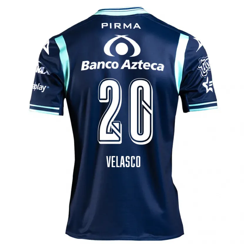 Danxen Kobiety Kevin Velasco #20 Ciemnoniebieski Wyjazdowa Koszulka 2024/25 Koszulki Klubowe