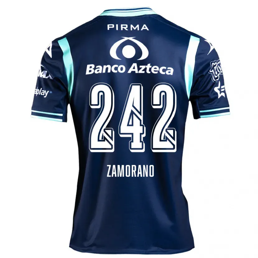 Danxen Kobiety Leonardo Zamorano #242 Ciemnoniebieski Wyjazdowa Koszulka 2024/25 Koszulki Klubowe